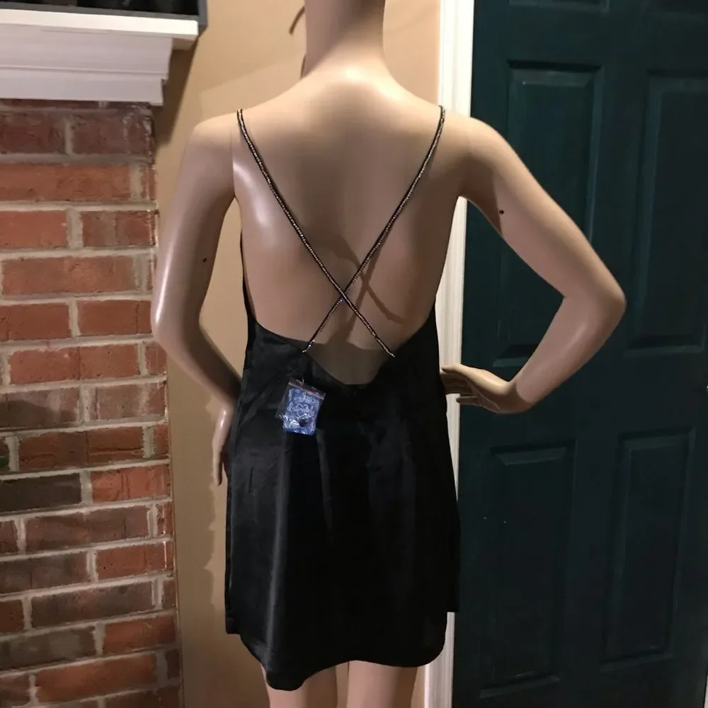 NWT $60 free people Intimately Anthracite Chemise/Mini - Picture 2 of 16